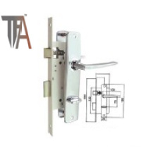 Aluminium Handle and Chrome Plated Mortise Lock